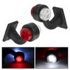 Tail Light Assembly Red White 2Pcs/set For Trailer Truck Van Lorry 12/24V LED Side Marker Light Truck Lamp Indicator Lamp