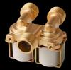 Honghui 1-In, 2-Out Full Copper Solenoid Valve for Water Heater, Male Thread, DC12V/24V, AC220V