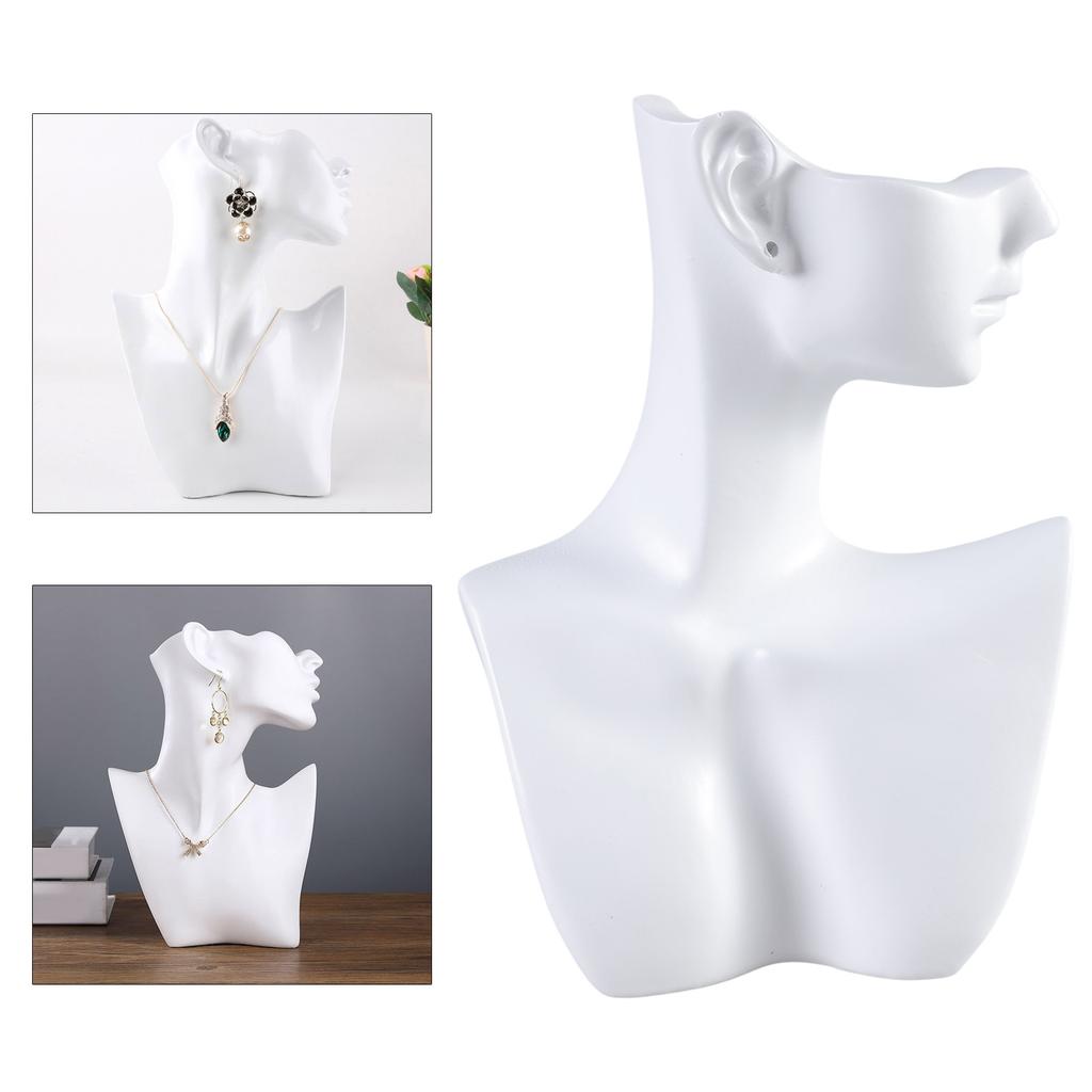 Stylish Jewelry Display Rack Mannequin Shaped Necklaces Organizer Practical Earring Holder for Jewelry Enthusiasts