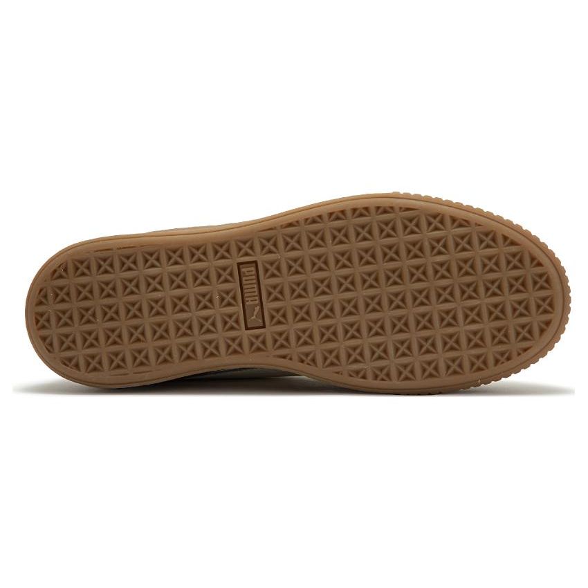 Puma Suede Platform Fleece Low-Top Sneakers Women Sneakers Beige 392193-01