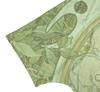 A MADE Retro U-Neck Oversized Silky T-Shirt (Khaki)