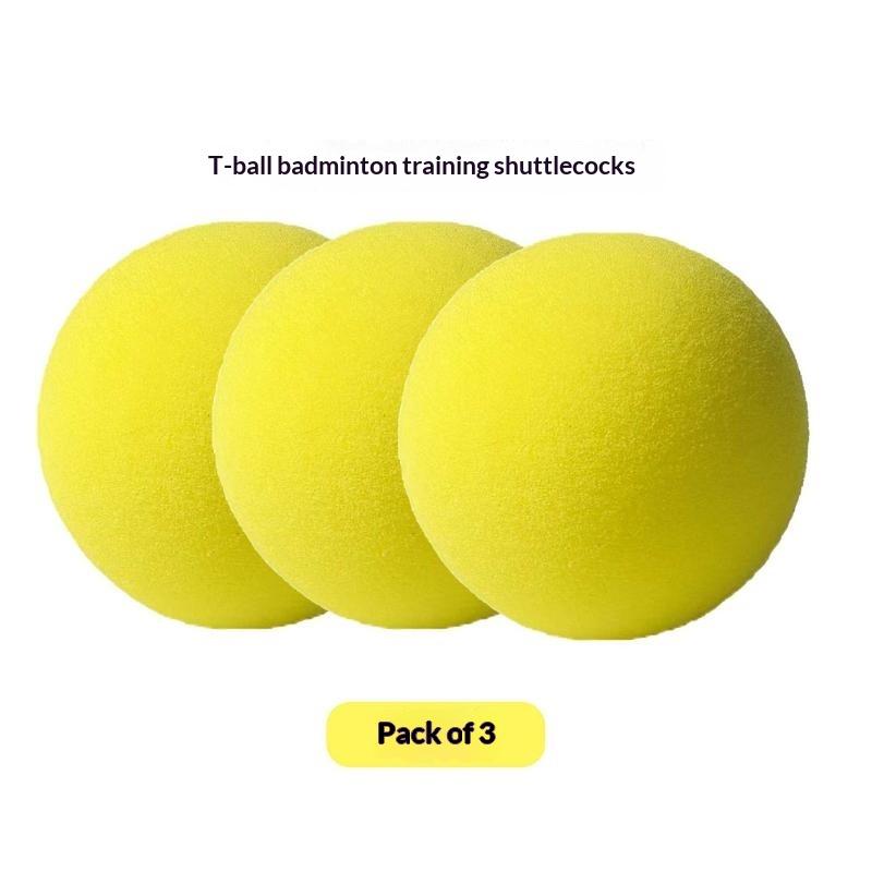 Badminton Training Ball Indoor Rebound Sponge Shuttlecock For Badminton Racket Swing Practice Low Noise Foam Wall Hitting Ball