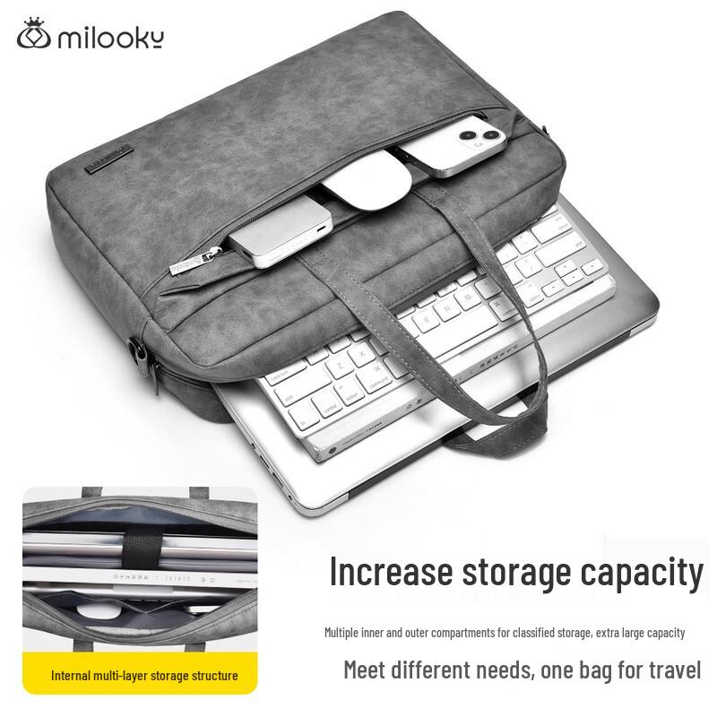 Milooky Business Commute Laptop Shoulder Bag