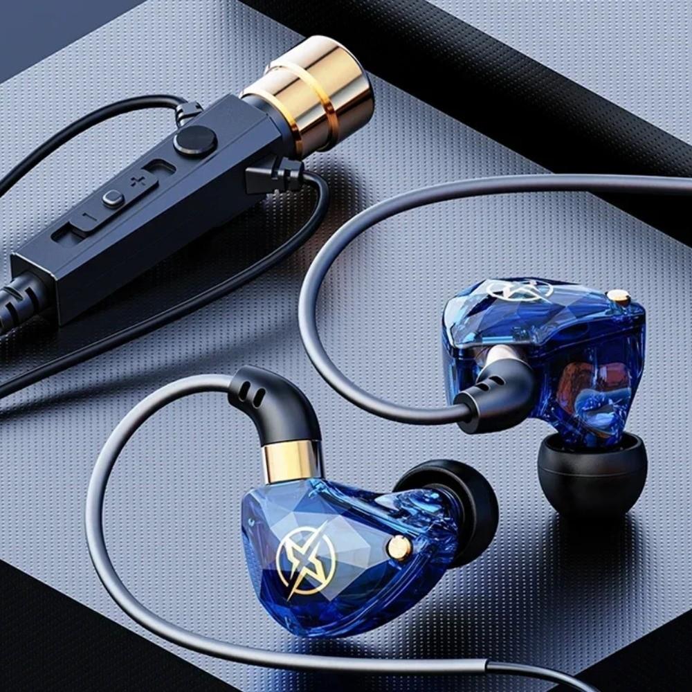 3.5mm Wired Earphone Dynamic Wired Headset Music Earbuds in Ear Earphones  Live Stream