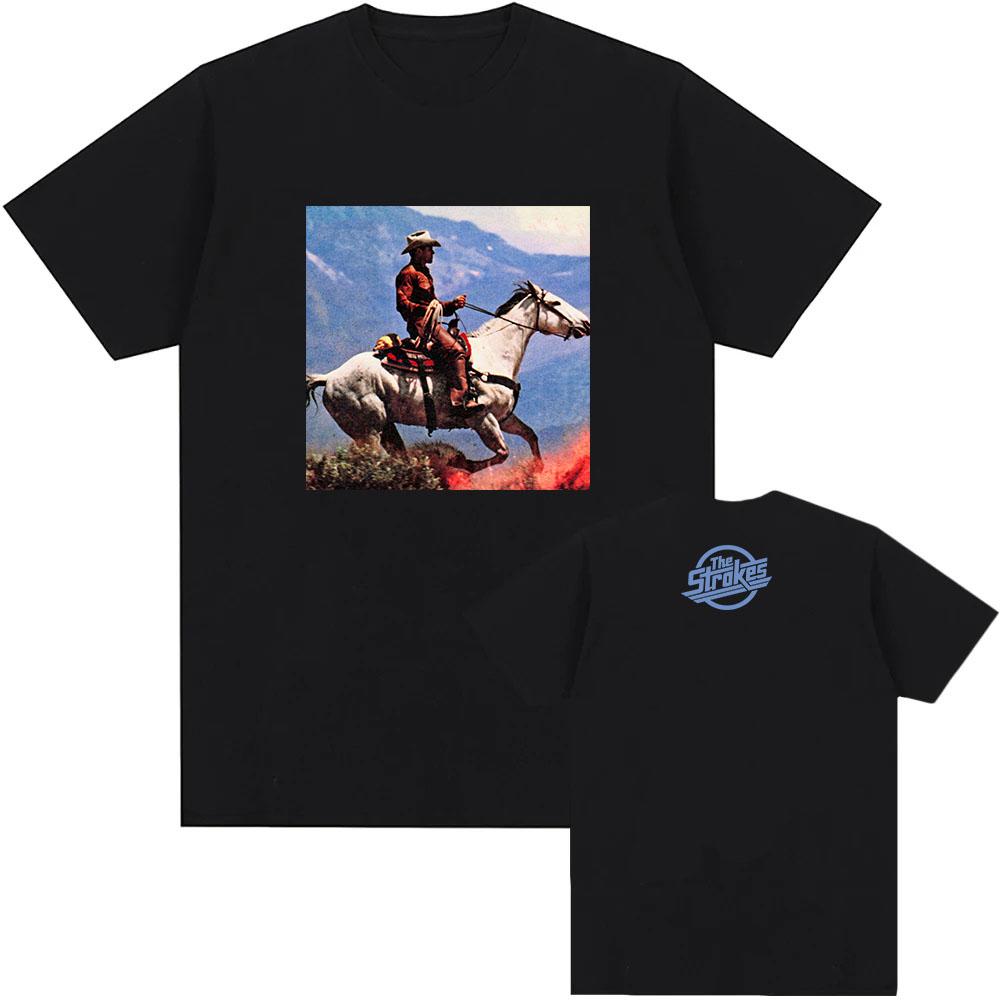 

The Strokes Reality Awaits Tee Summer Cotton Short Sleeve Male T-shirt Unisex Streetwear Loose Casual O-neck Fashion Tshirts Top XS