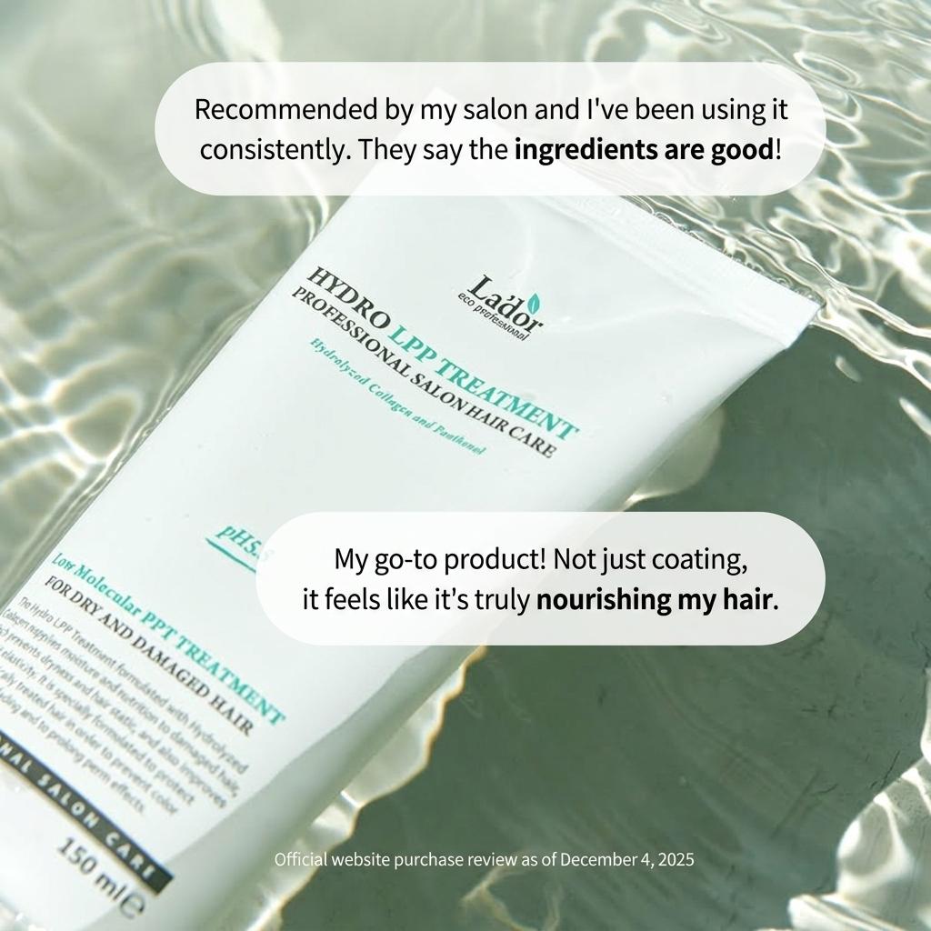 [Lador] Korean Salon Secret Hydro LPP Treatment (530ml) - [K-BEAUTY] Silicone-Free Glass Hair Mask conditioner