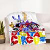 Digital Circus Blanket Durable Comfort Great for Seaside Couch Livingroom for All Seasons Modern Ideal Gift for Friends Family Couples Picnic