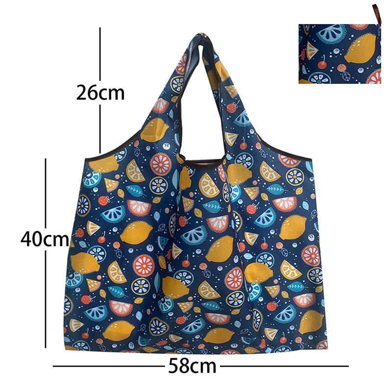Reusable Grocery Bags Large Washable Shopping Bags Portable Foldable Environmental Friendly Heavy-Duty Handbags