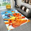 Cute Pokemon Pikachu Cartoon Carpet Rug for Playroom Bedroom Living Room Sofa Home Decor,kid Game Area Rug Non-slip Floor Mat