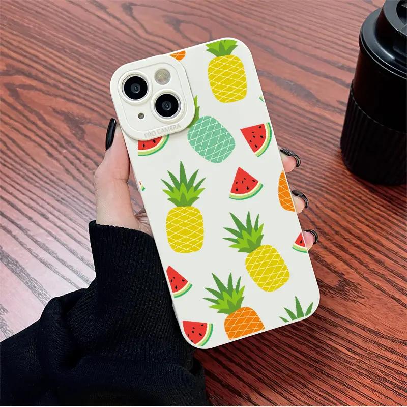 Case For iPhone 17 16 15 Case iPhone 14 Pro Max Cases Vibrant Orange Fruit Graphic Case For iPhone 16 Plus 16E 16 13 12 11 Cover