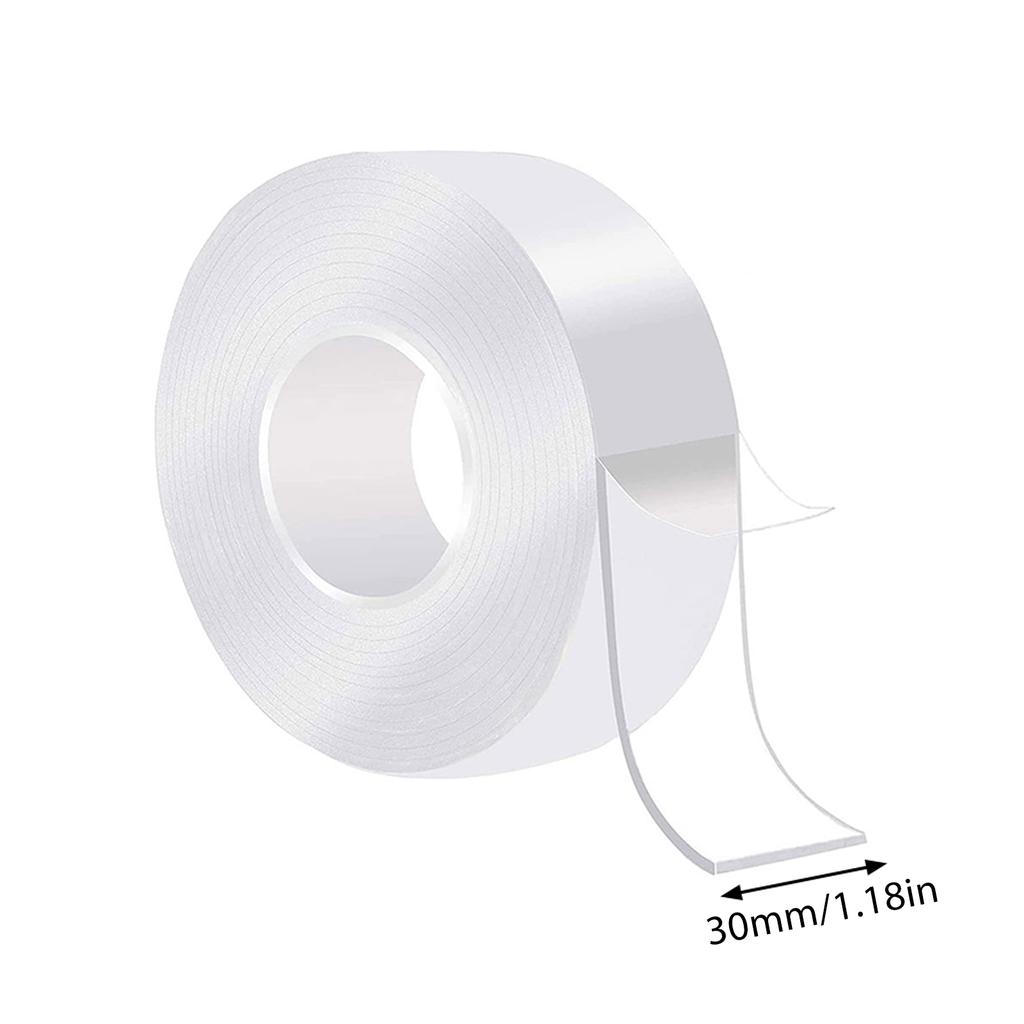 Nano Tape Double Sided Tape Transparent Reusable Waterproof Adhesive Strong Tapes Cleanable Kitchen Bathroom Supplie