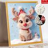 Christmas Reindeer Pearl Painting Kit Handmade DIY Home Decoration Painting