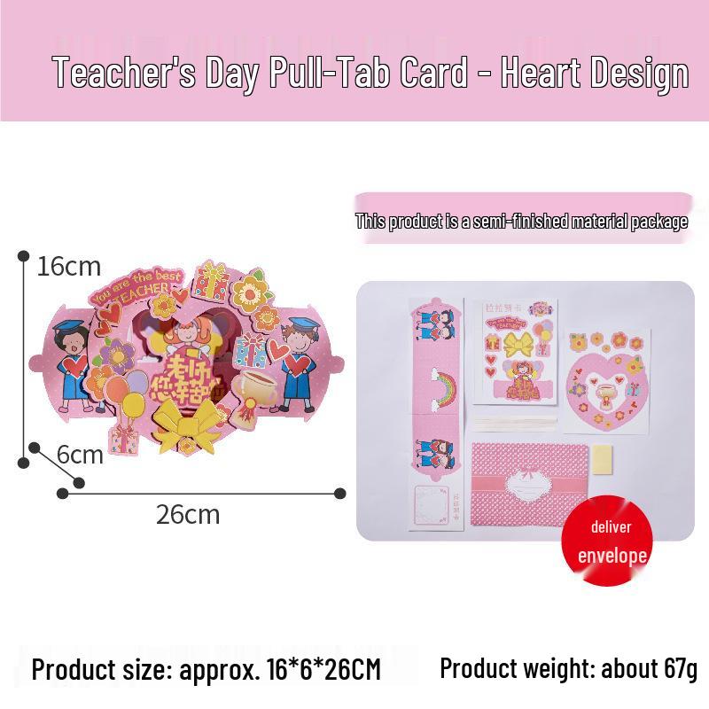 Teacher s Day DIY Pull-out Card Craft Kit for Kids