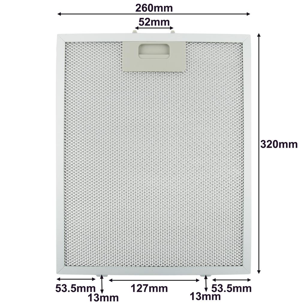 32*26cm Köksfläktsfilter Spisfläkts Fettfilter Köksfläkt Ventilation Aluminium Utsugsfläktsfilter Nät