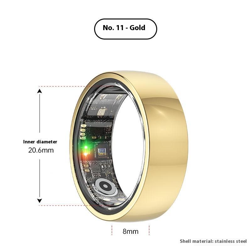 Anillo Inteligente Monitoreo de Frecuencia Cardíaca Oxígeno en Sangre Salud del Sueño Salud Anillo Inteligente Multifuncional