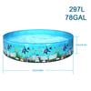 Portable Inflation-free Hard Plastic Swimming Pool Folding Pool Family Swimming Pool Round Swimming