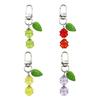 Acrylic Four Leaf Keychain Decorations Pendant Handbag Hangings Ornament Sweet Keyring Pendant for Women Girls