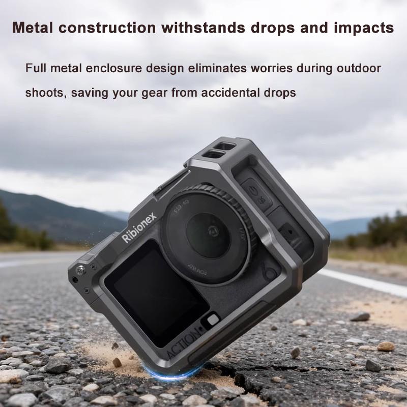 Quick-Shot Street Grip Vlog Holder Combo Camera Grip Holder For Dji Osmo Action6 Camera Rabbit Cage Camera Accessories