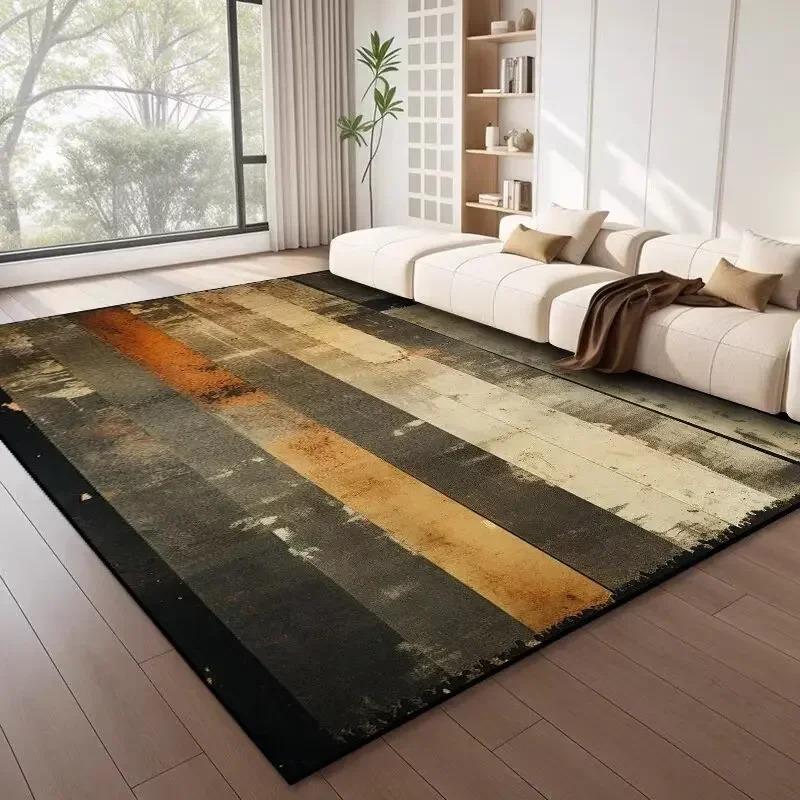 Nordic Style Geometry Large Carpet Light Luxury Bedroom Rugs Living Room Decoration Rugs for Bedroom Anti Slip Floor Mat