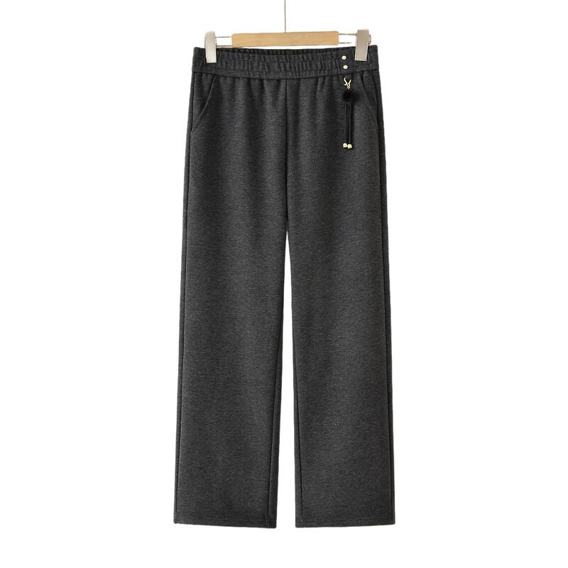 Hodo Women's Elastic Waist Straight Leg Casual Pants