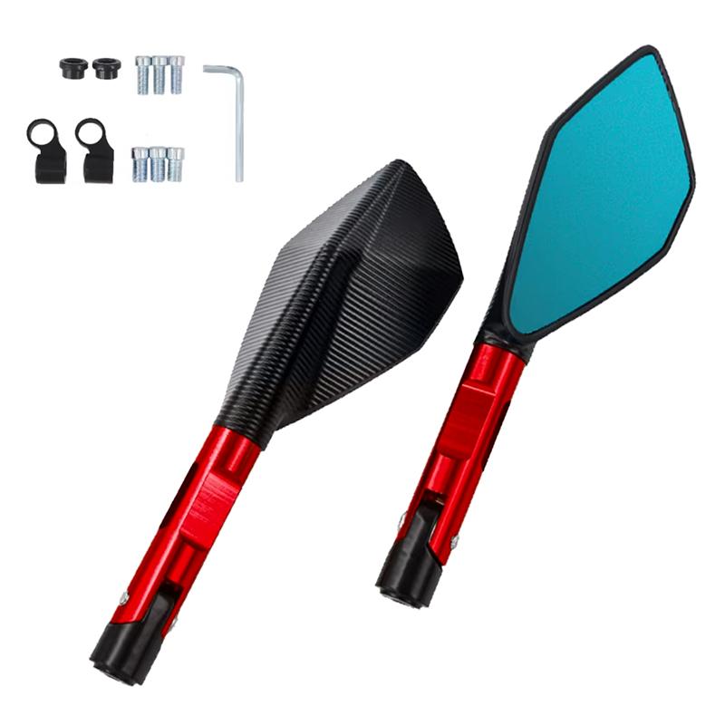 CNC ALUMINUM Custom Universal Motorcycle Rearview Side Mirrors 8mm 10mm For KAWASAKI Z750 NINJA250 HONDA R1 R6 FZ6 SUZUKI YAMAHA