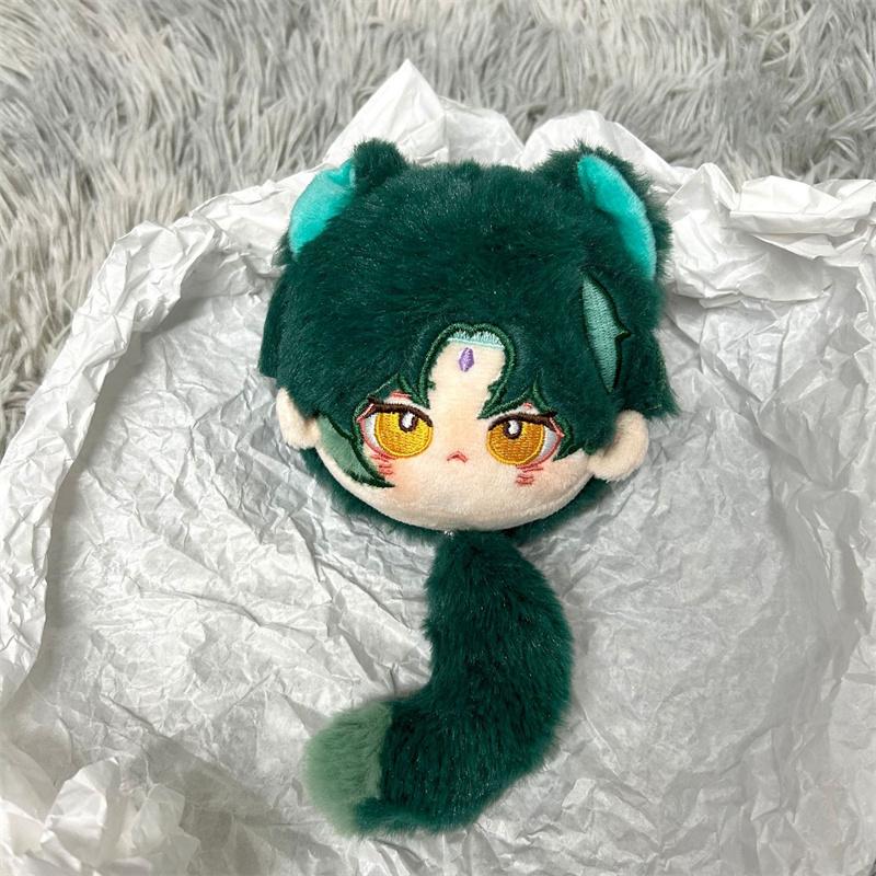 12cm Genshin Impact Alhaitham Plush Keychain Soft Stuffed Pendant Cartoon Cosplay Prop Fan Collectible Gift
