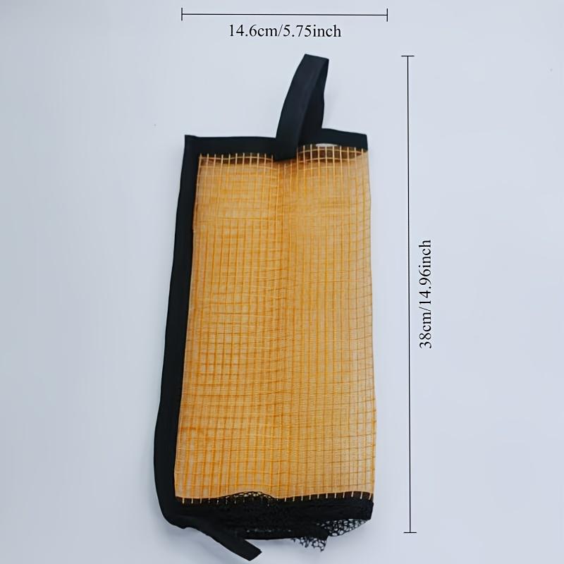 Wandhängender Küchenorganizer, Hängende Aufbewahrungstasche aus Polyesternetz, Zusammenklappbarer Plastiktütenhalter für Unordnung auf der Arbeitsfläche