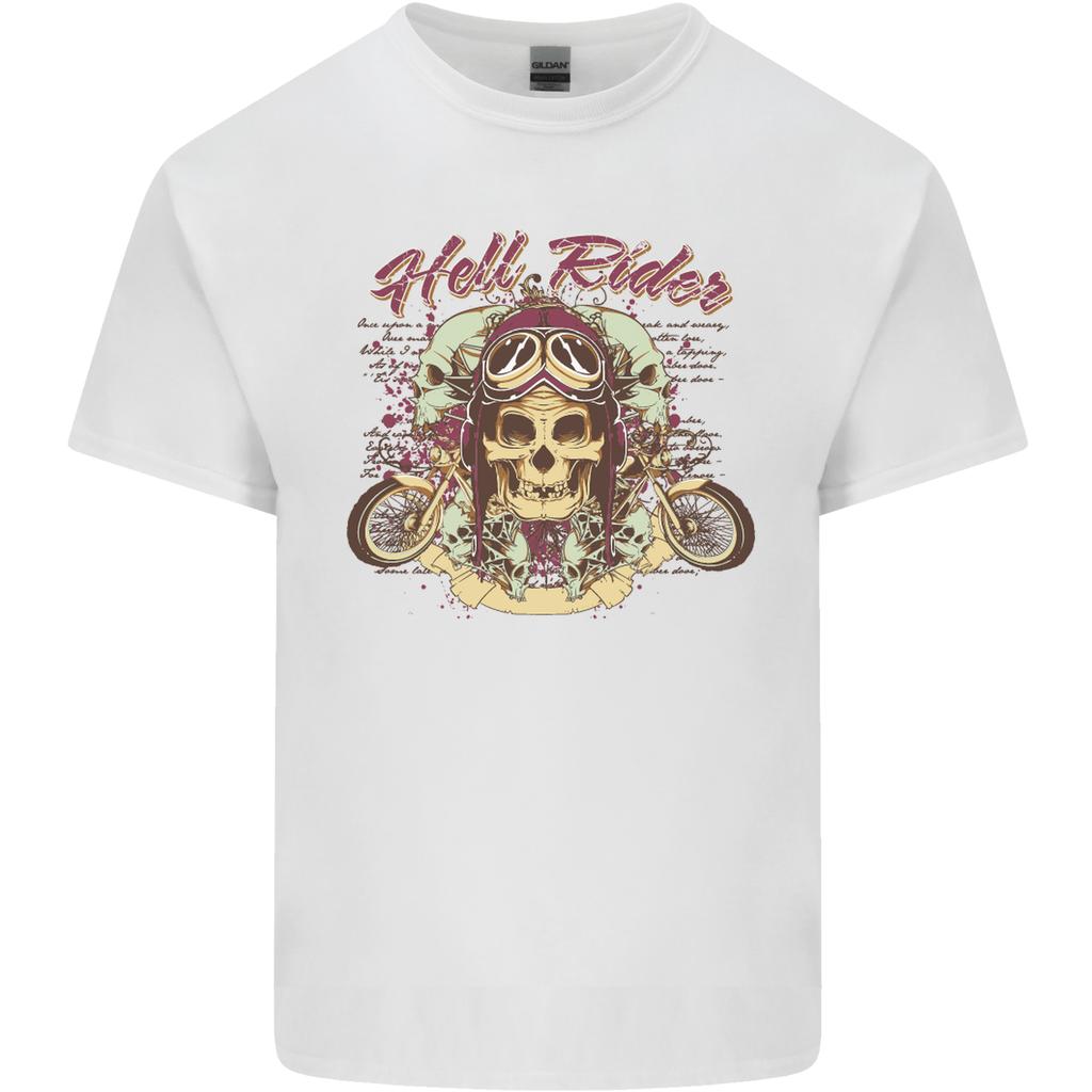 Hell Riders Motorcycle Motorbike Biker Unisexs Light Cotton TShirt