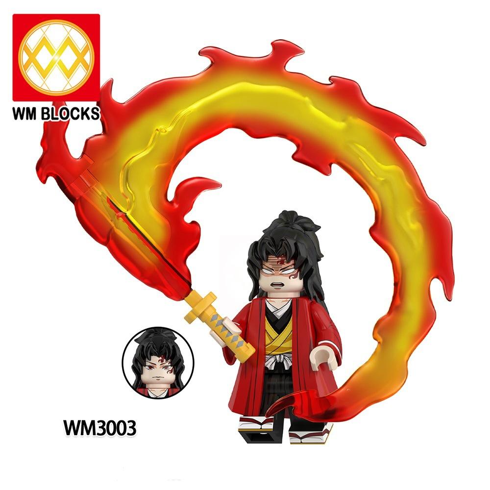 Anime Demon Slayer Blocks Blind Box Wm2998-3008 Bricks For Toys Gifts Action Figures Building Blocks For Children