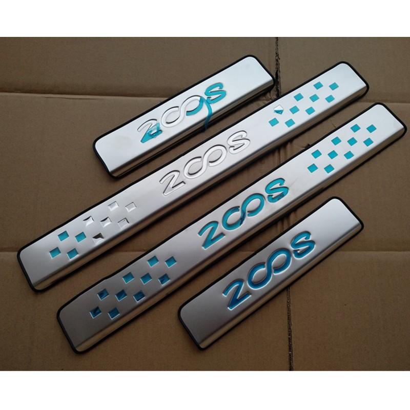 Car Styling For Peugeot 2008  2014- Auto Door Sill Plate Trim Stainless Steel Threshold Kick Pedal Scuff