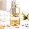 Fruit Fork Set with Holder Stainless Steel Small Tasting Light Luxury Design Serving Ware