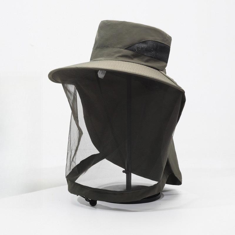 1Pc Sun Protection Fisherman Hat Outdoor Fashion Men S Sun Hat Mosquito And Insect Protection Face Mask Sun Hat Summer Outdoor Fishing Sun Protection
