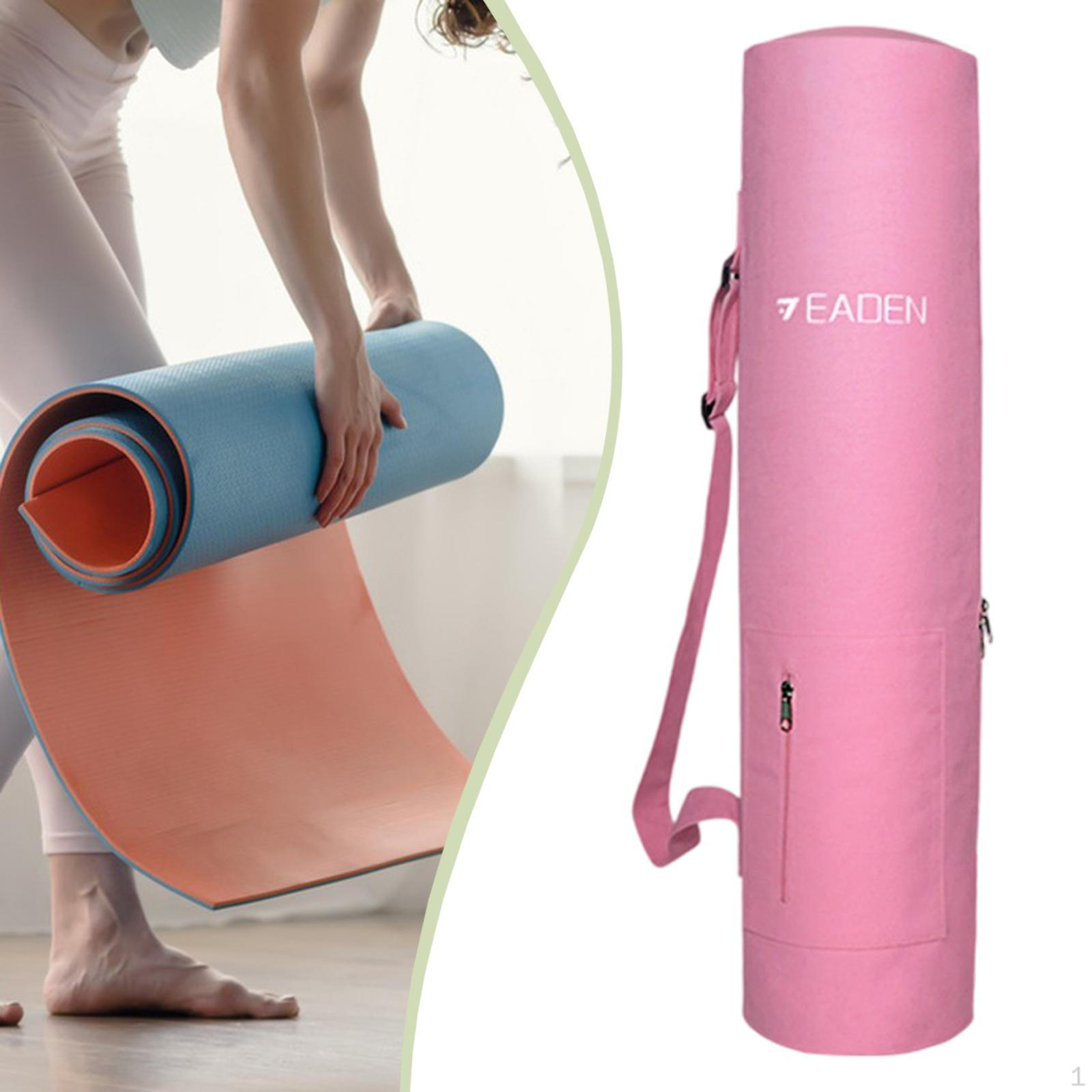 

Mat Bag Adjustable Strap Gym Holder Multifunctional Carrying Fitness Carrier for Travel Pink L