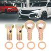 uxcell Banjo Slange 12mm Barb Bolt Fittings Banjo Bolt Skivesett Bronsetone for Motorsykler Sett med 2