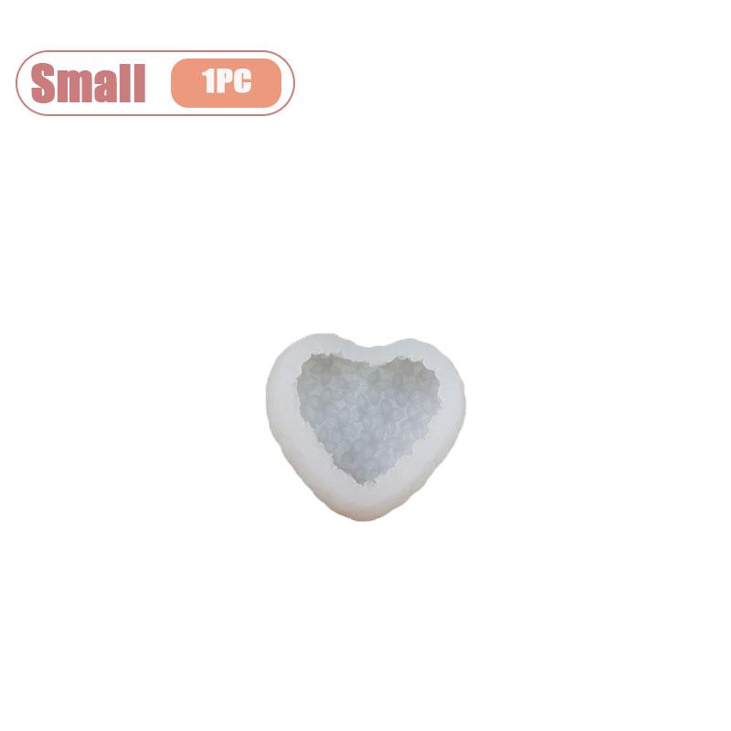 

1-10PCS Heart Flower Candle Mold Chocolate Baking Mousse Cake DIY Silicone Mold Multipurpose Valentines Craft Making Supplies