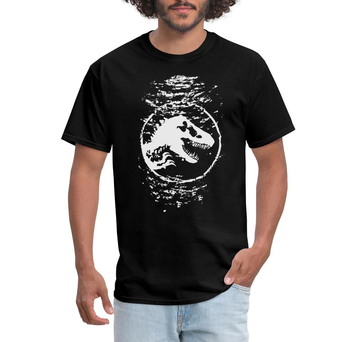 Jurassic World With T-Rex Underwater In White Men s T-Shirt XXL