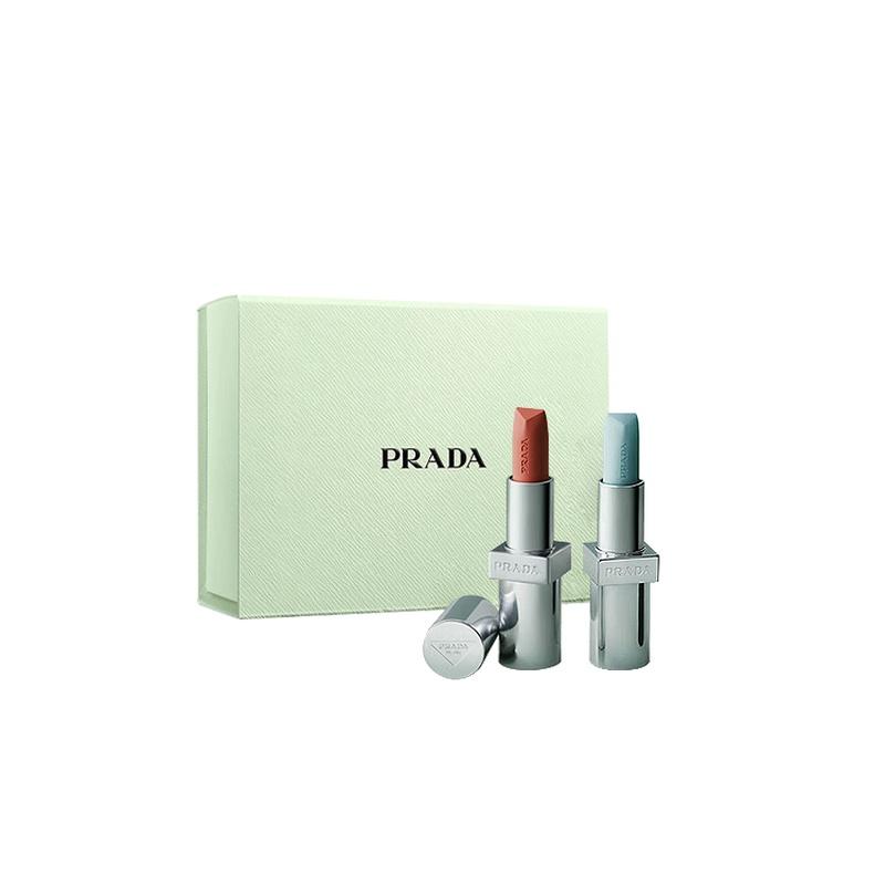 Двойная помада Prada с увлажняющим и стойким цветом
