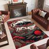 Cosmic Theme Crystal Velvet Floor Rug Personalized Custom Name Text Warm Carpet Home Decoration
