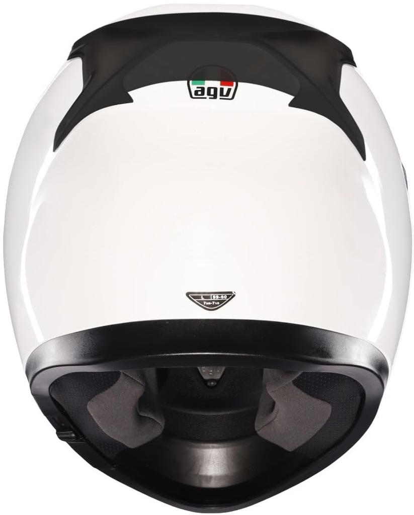 AGV Motorradhelm Integralhelm K3 MONO SETA WEISS Größe S (55-56cm) 18381007014-S