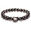 Katzenarmbänder für Damen, Geldanziehung, Schwarzer Obsidian, Katzengeschenke | Glücksbringer Feng Shui Symbol, Schützende Energie, Niedlicher Katzenschmuck, Perlenarmbänder
