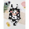 Mädchen Badeanzug Einteiler Niedlich Cartoon Bunt Einhorn Print Ärmellos Badebekleidung Kinder Sommer Strand Badeanzug