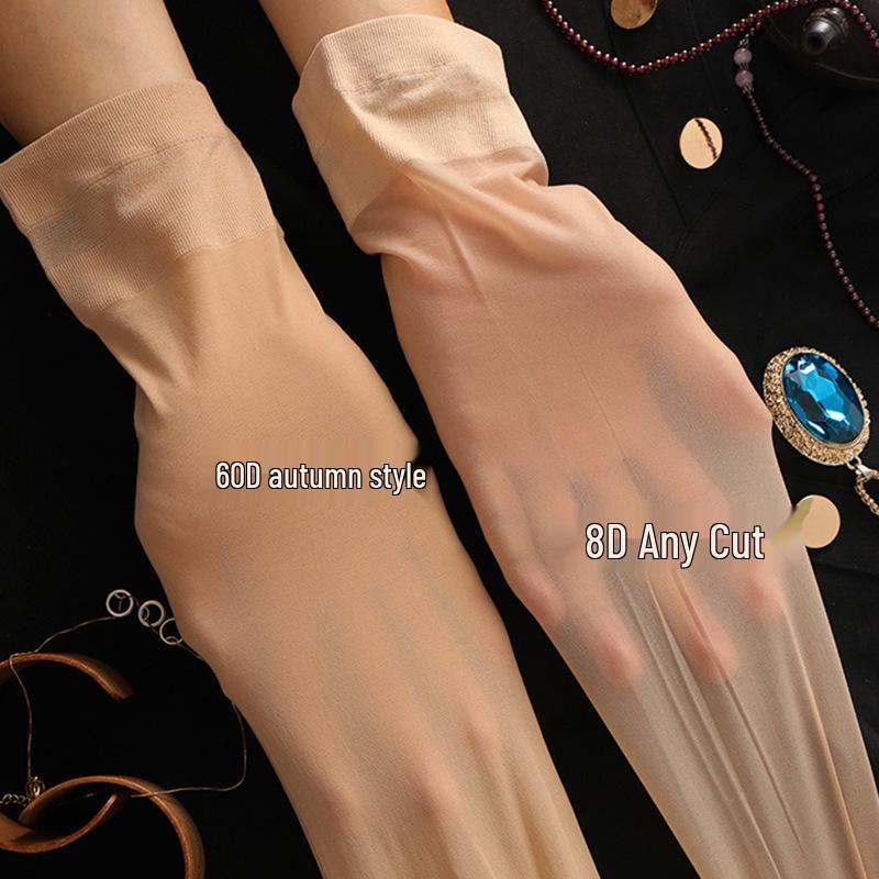 Women's Ultra-Thin Thigh-High Stockings: Non-Slip, Foot-Shaped Heel, Over-the-Knee, Perfect for Autumn