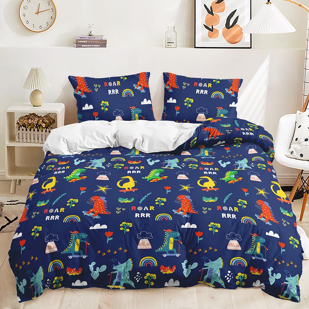 Three-Piece 3D Quilt Cover Spaceship Children'S Kit Bedding