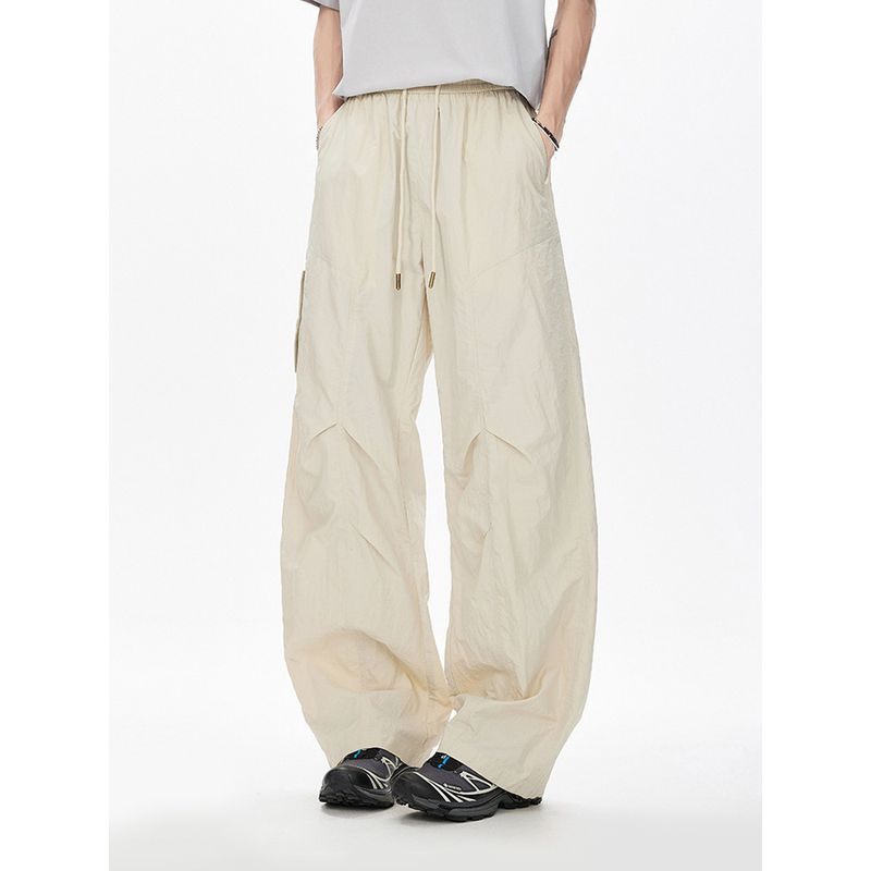 American-Style Street Wide-Leg Scimitar Pants for Men and Women, 2025 Autumn Trendy Brand Loose Sports Outdoor Drape Straight-Leg Casual Pants