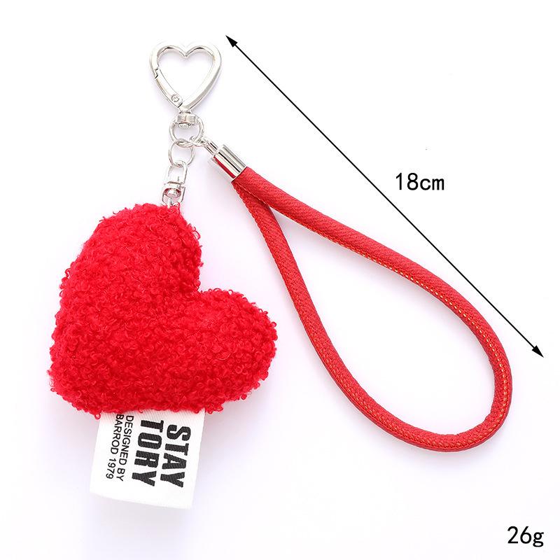 Love Bag Pendant Mobile Phone Case Keychain Pendant Accessories Peach Heart Mobile Phone Lanyard