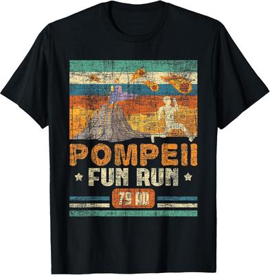 Pompeii Fun Run Geography Volcanologist T-Shirt - Size Small