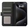 For iPhone 16 Case RFID Blocking Card Slots Leather Stand Phone Cover