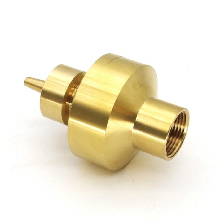 Messing Wasserfontäne Sprinklerkopf 2-stufige Sprühdüse Ersatz für Außenbrunnen Landschaft Stabile Konstruktion