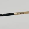 Hugo Boss Hugo Boss Titanium Eyeglass Frames BOSS1416 0NZ Matte Gold Round Stainless Steel