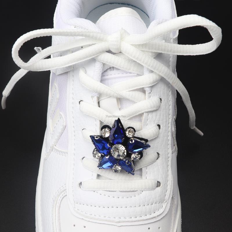 Colorful Gems Shoe Charm Fashion Rhinestones Sneaker Charms Girl Gift Shoe Decoration Af1 DIY Shoelaces Buckles Shoes Accesories